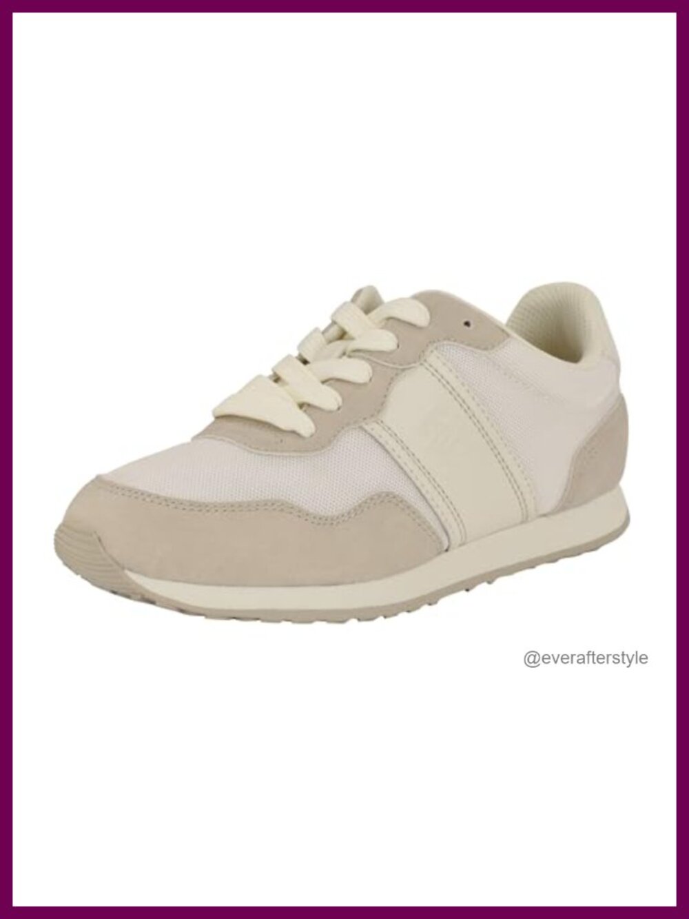 Women's Cameo Retro Runner Sneakers Faux Suede Lace-Up Athletic Shoes